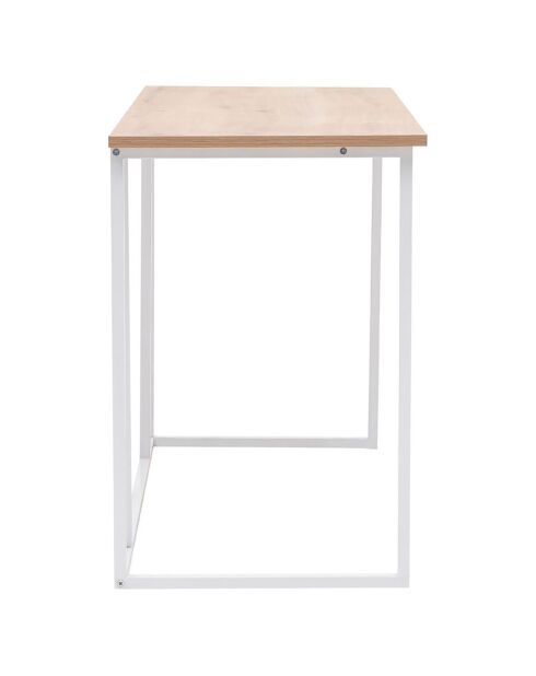 Bureau Lissa chêne/blanc - 120x50x72 cm