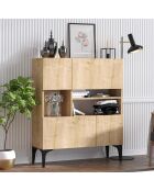 Console Krista chêne - 100x35x125 cm