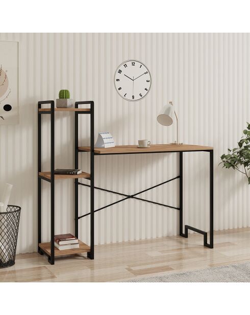 Bureau Home pin/noir - 45x120x108 cm