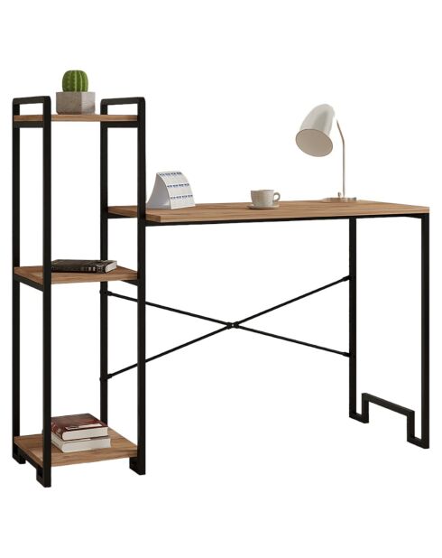 Bureau Home pin/noir - 45x120x108 cm