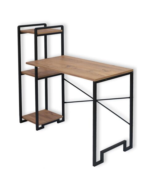 Bureau Home pin/noir - 45x120x108 cm