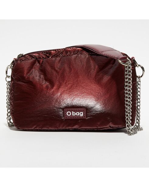 Sac bandoulière Glam bordeaux - 27x8x19 cm