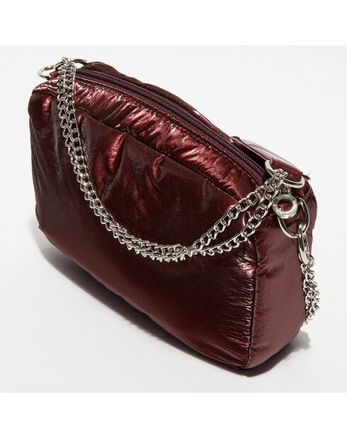 Sac bandoulière Glam bordeaux - 27x8x19 cm