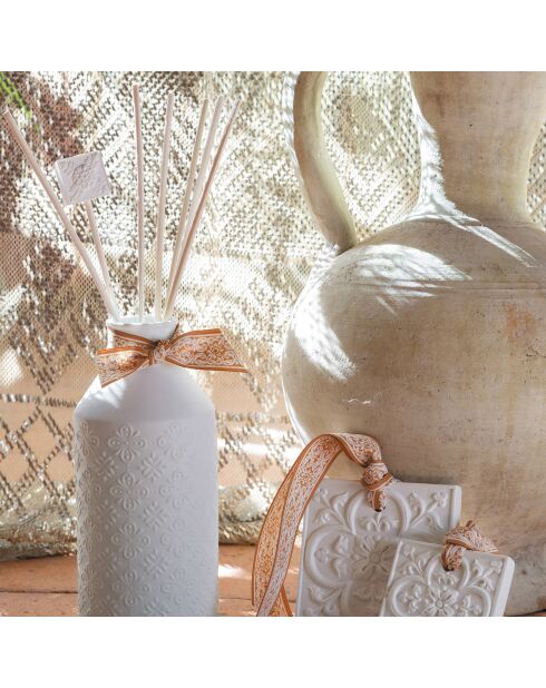 Décor parfumé et concentré de parfum Escale à Sintra Figuier Dolce blanc - 7x7x1.3 cm