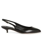 Slingbacks en Cuir noirs