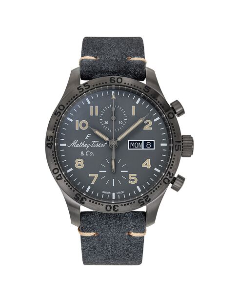 Montre Homme Automatique en Cuir Type 21 Chrono Auto gris foncé