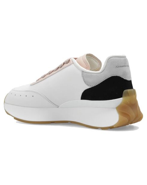 Baskets en Cuir Sprint runner blanches