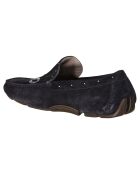 Mocassins en Velours de Cuir Andren marine