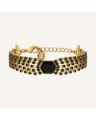 Bracelet Sparkling doré/noir