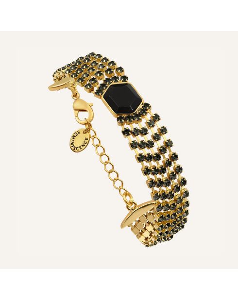 Bracelet Sparkling doré/noir