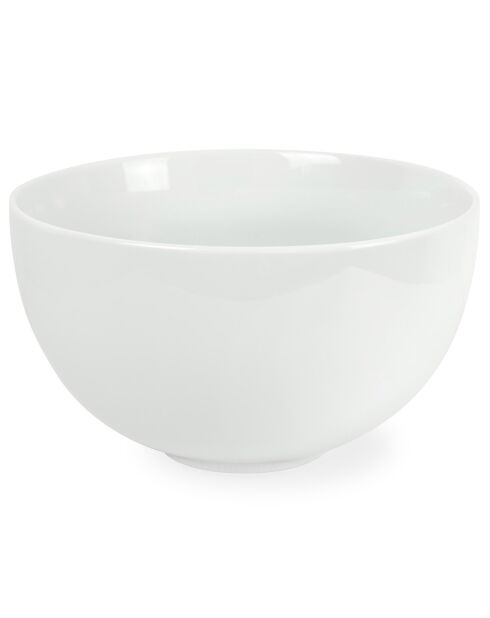 Saladeschaal van wit Como porselein - D.17,5 cm
