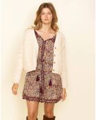Gilet en Laine mélangée Beebam crème
