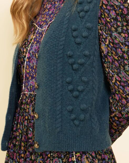Gilet en Laine mélangée Irys céladon