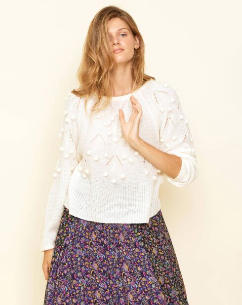 Top en Laine mélangée Julian écru