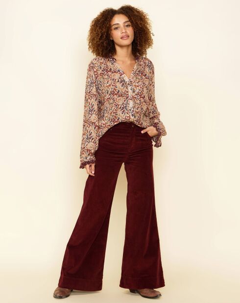 Pantalon Shouks grenat