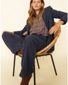 Pantalon en Laine mélangée Viksued bleu