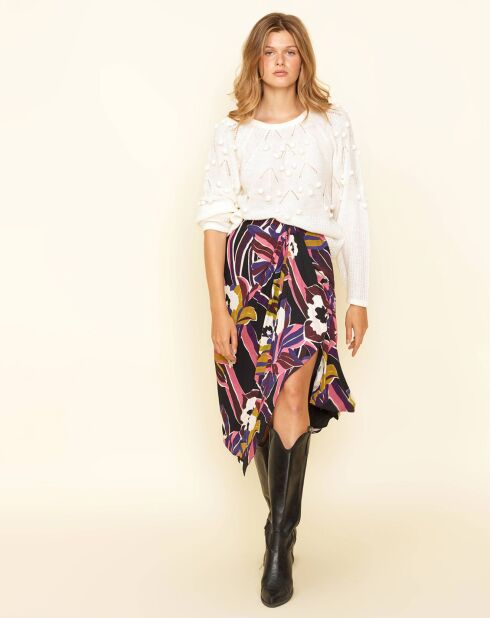 Jupe Yarila noir/multicolore