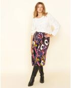 Jupe Yarila noir/multicolore