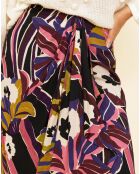 Jupe Yarila noir/multicolore