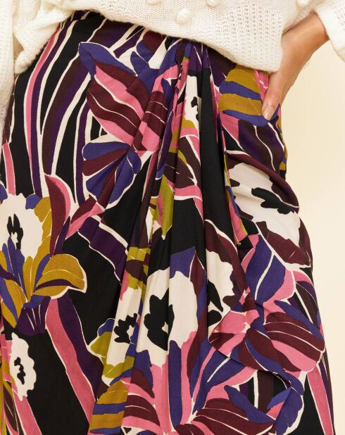 Jupe Yarila noir/multicolore