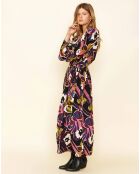 Robe Yassouketa noir/multicolore