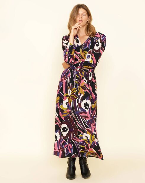 Robe Yassouketa noir/multicolore