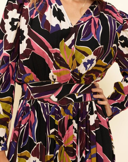 Robe Yassouketa noir/multicolore