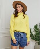 Pull 100% Laine Baby jaune