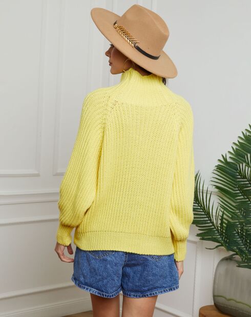 Pull 100% Laine Baby jaune