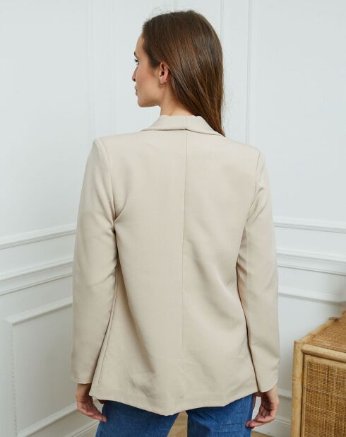 Beige jas Therese