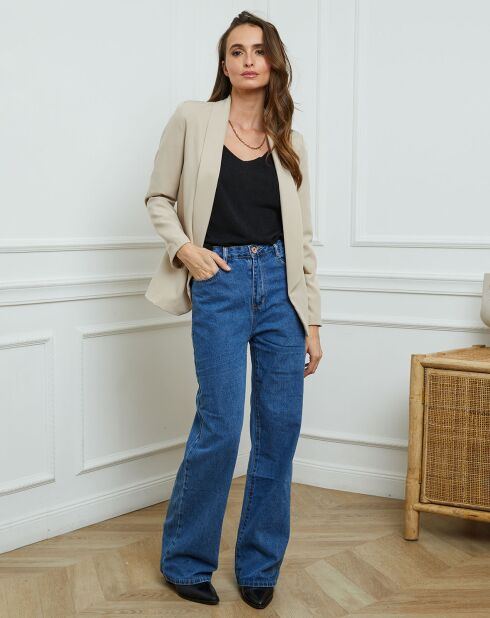 Beige jas Therese