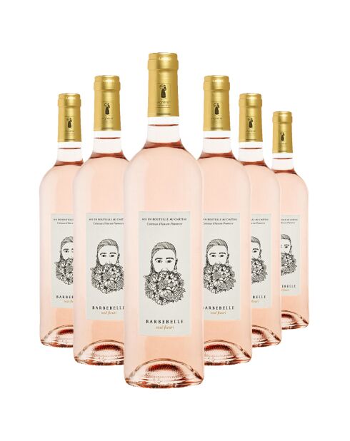 6 Coteaux-d'Aix-en-Provence Rosé Fleuri 2023 Ch. Barbebelle 6x75cl