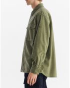 Surchemise en Laine mélangée olivine