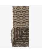 Echarpe 100% Laine cacao - 75x180 cm