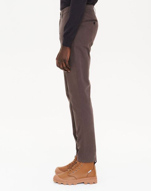 Pantalon en Coton cacao