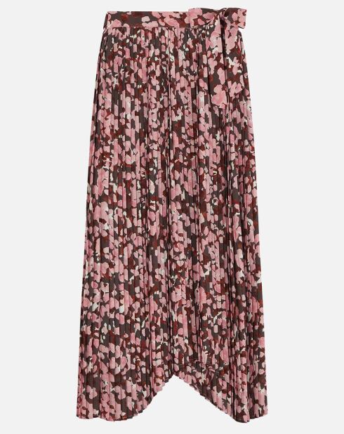 Jupe plissée imprimée avocat