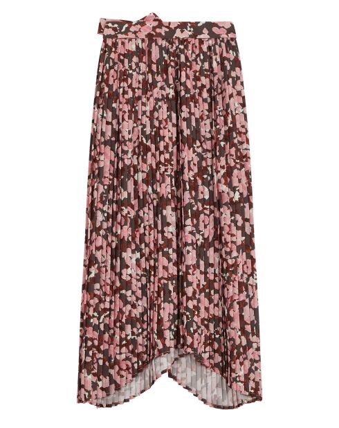 Jupe plissée imprimée avocat