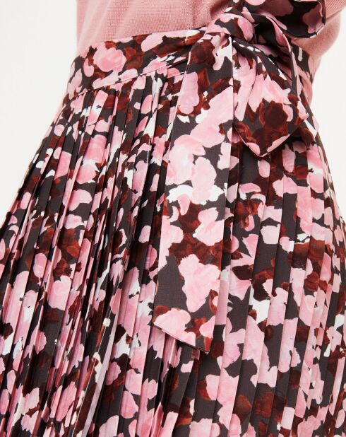 Jupe plissée imprimée avocat