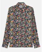 Chemise 100% Coton imprimée noire