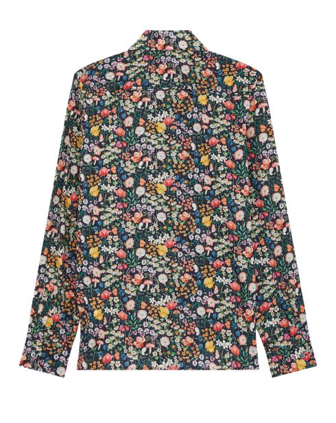 Chemise 100% Coton imprimée noire