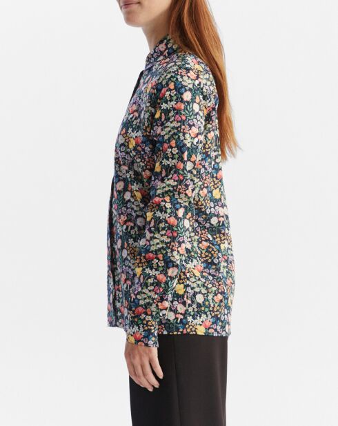 Chemise 100% Coton imprimée noire