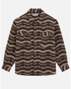 Surchemise en Coton mélangé cacao