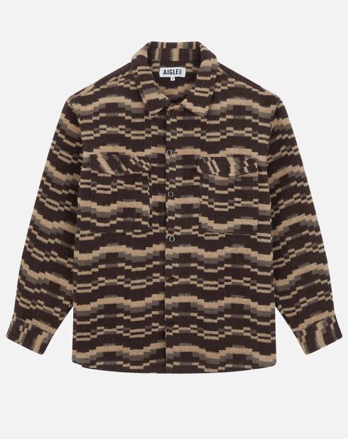 Surchemise en Coton mélangé cacao