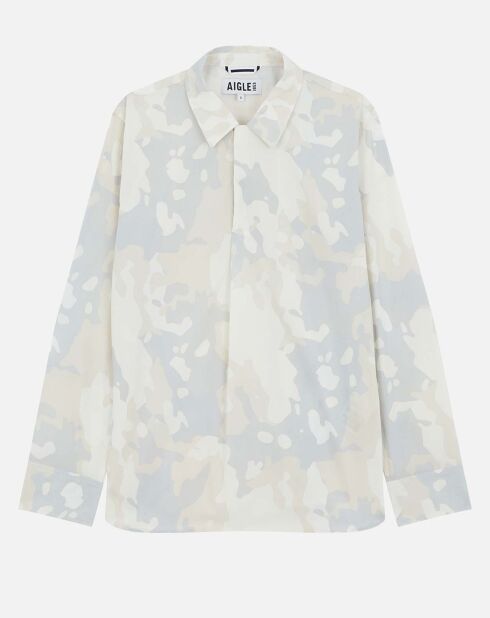 Chemise 100% Coton imprimée lait