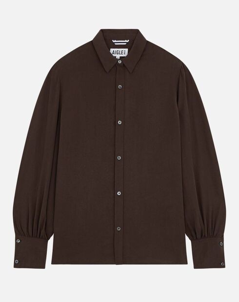 Chemise fluide cacao