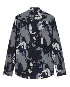 Chemise 100% Coton imprimée noire