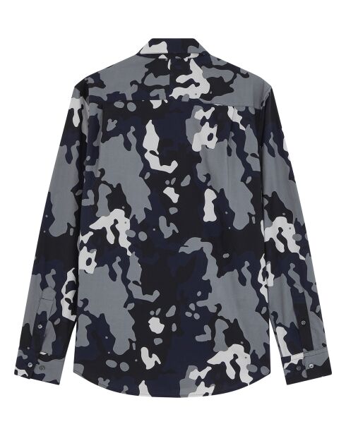 Chemise 100% Coton imprimée noire