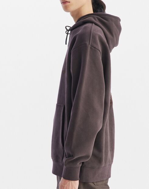 Sweat à capuche cacao