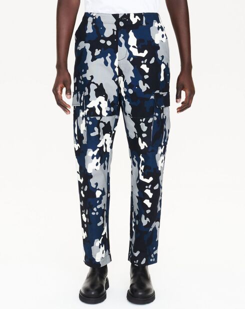 Pantalon 100% Coton imprimé noir