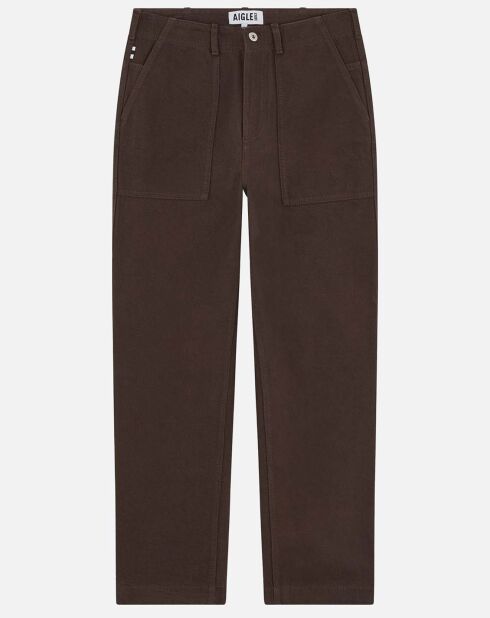 Pantalon 100% Coton cacao